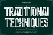 TRADITIONAL TECHNIQUES - SPORT FONT, a Sans Serif Font by 177Studio (Thumbnail 1 of 8)