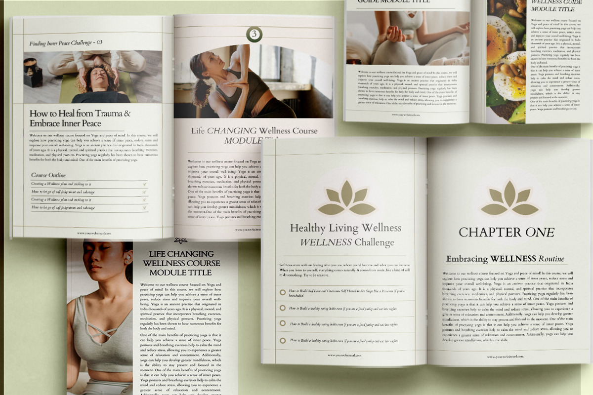 Wellness Coach Workbook Canva preview 6