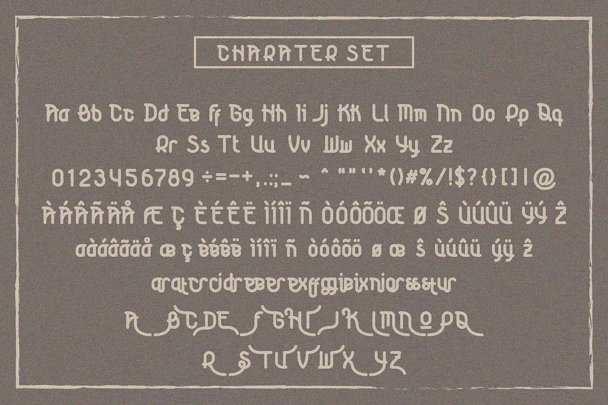 NOUTY VINTAGE FONT preview 3