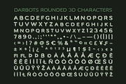 Darbots Rounded 3D, a Sans Serif Font by Craft Supply Co. (Thumbnail 8 of 8)