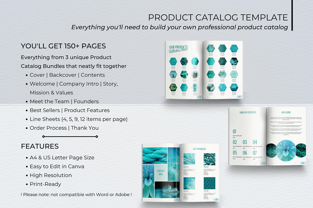 Product Catalog Canva Template preview 2