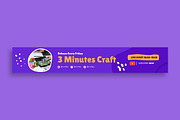 Craft Tips Youtube Cover, a Social Media Template by MikroType Std (Thumbnail 2 of 4)