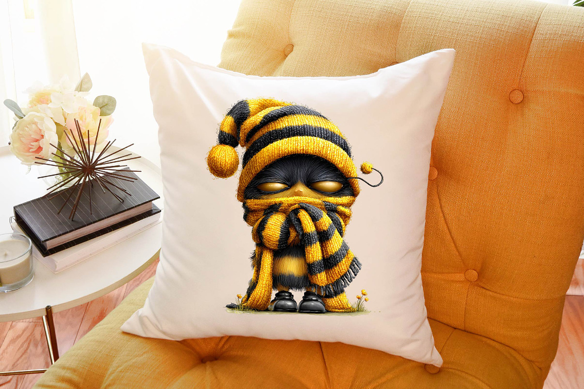 Cute Bee Gnome - Honey Bee Clipart, an Illustration by Sublimation Artist (Photo 6 of 6)