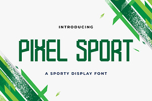 Pixel Sport - Sporty Display Font