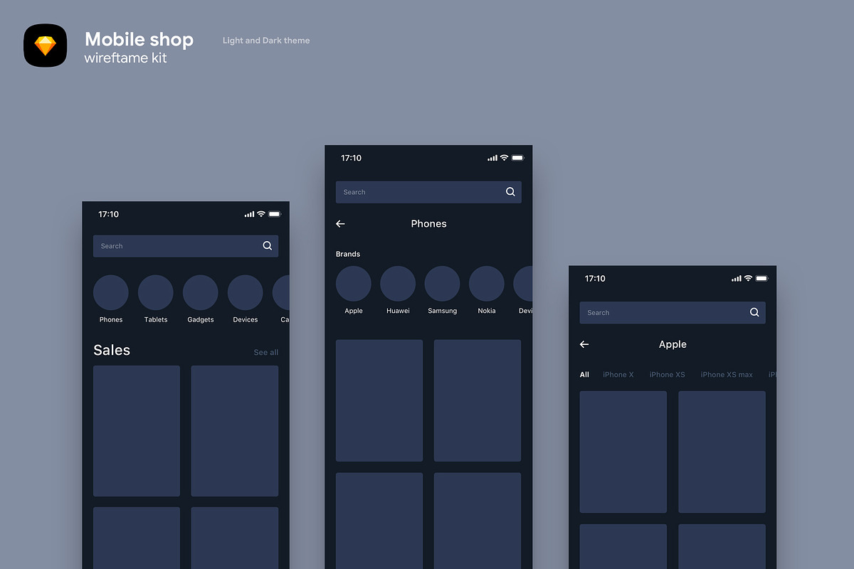 Mobile shop wireframe, a Wireframe Template by Leschinger.cz (Photo 3 of 3)