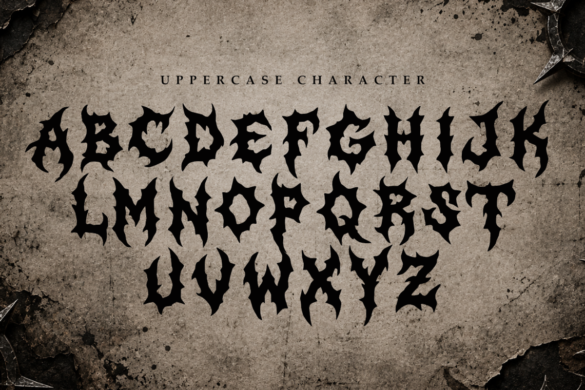 Nordic Frost | Black Metal Font, a Symbol Font by Masyafi Studio (Photo 2 of 9)