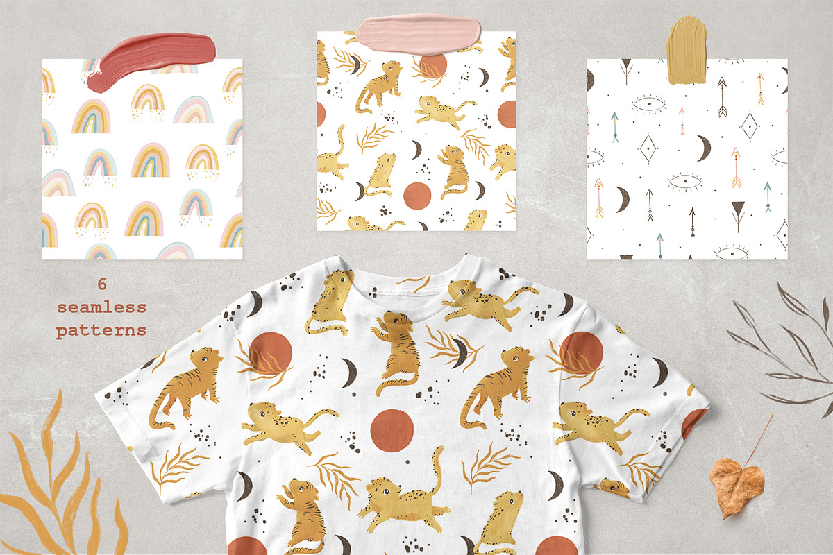 Boho animals. Rainbow clipart, an Animal Illustration by Lesya Skripak (Photo 7 of 10)