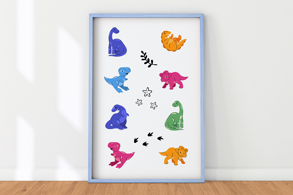 Tiny Dinosaurs - Patterns & Pages, an Animal Illustration by Cherrygeuse (Photo 5 of 6)