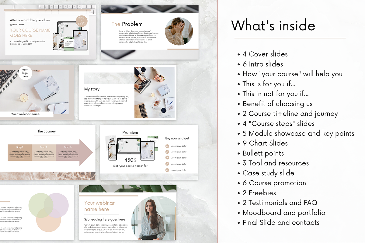 Webinar , Slide Deck Canva Pack, a Presentation Template by PittaFinePrint (Photo 4 of 8)