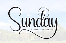 Sunday | Script Font