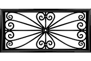 Luxury Iron Scroll Gate Railing, an Object Graphic by Designer_Momina (Thumbnail 17 of 17)
