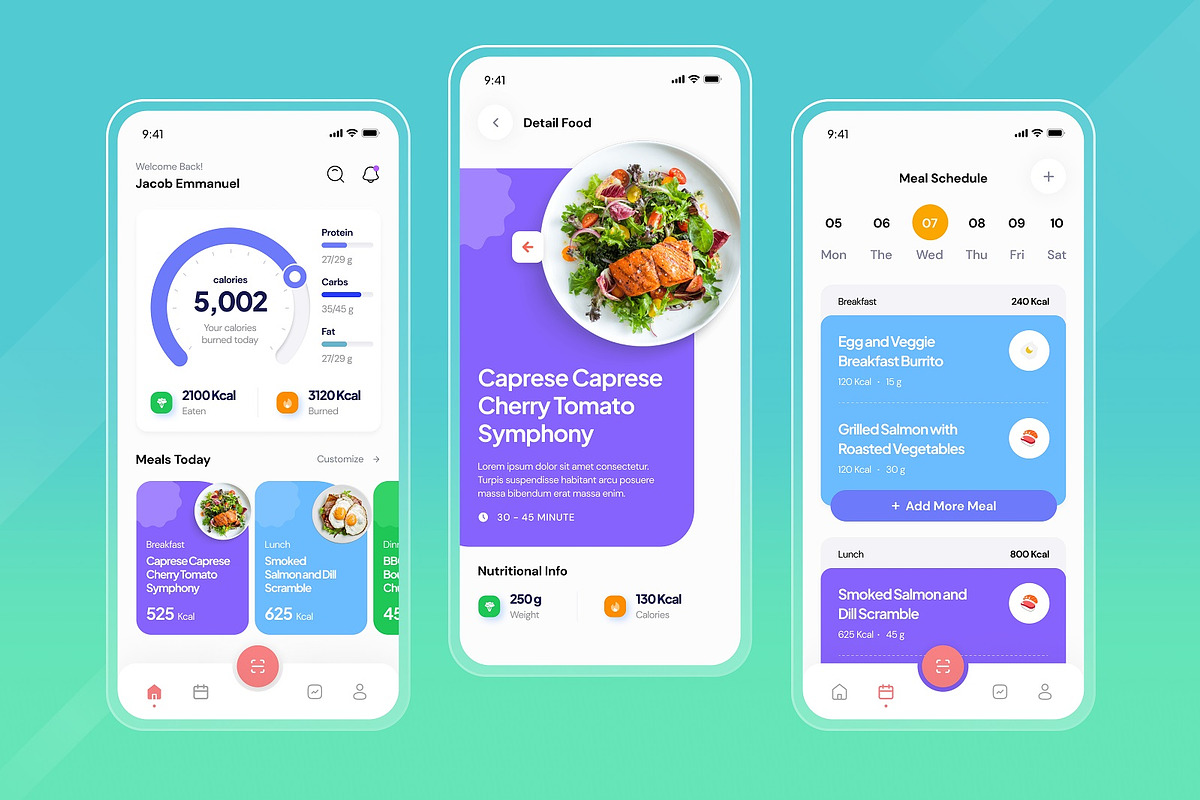SlimeDiet - Diet Planner Mobile Apps, an App Template by SquidPixey (Photo 4 of 5)