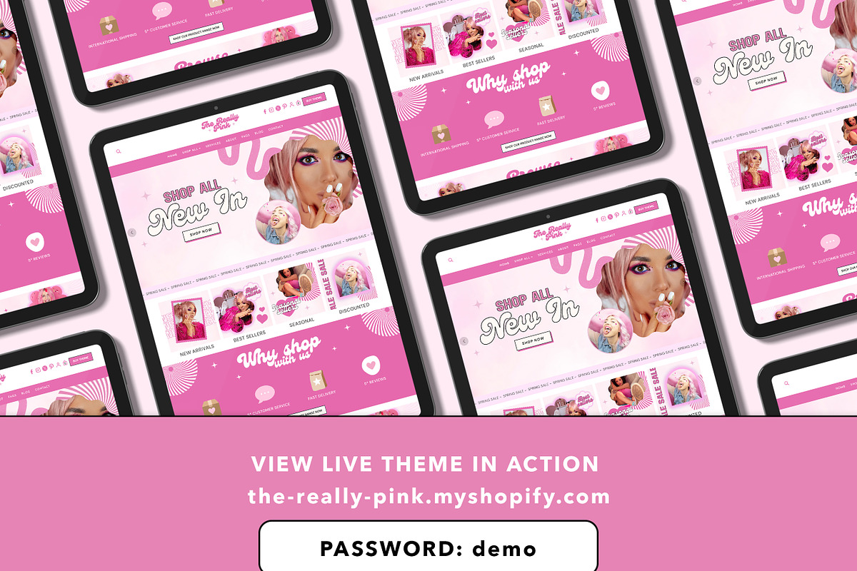 Bright Pink Shopify Theme Store, a Shopify Template by Template Twist Shop (Photo 3 of 8)