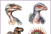 Dinosaurs SVG & PNG Clipart Bundle, an Animal Illustration by Digital Dreamscaping (Thumbnail 6 of 8)