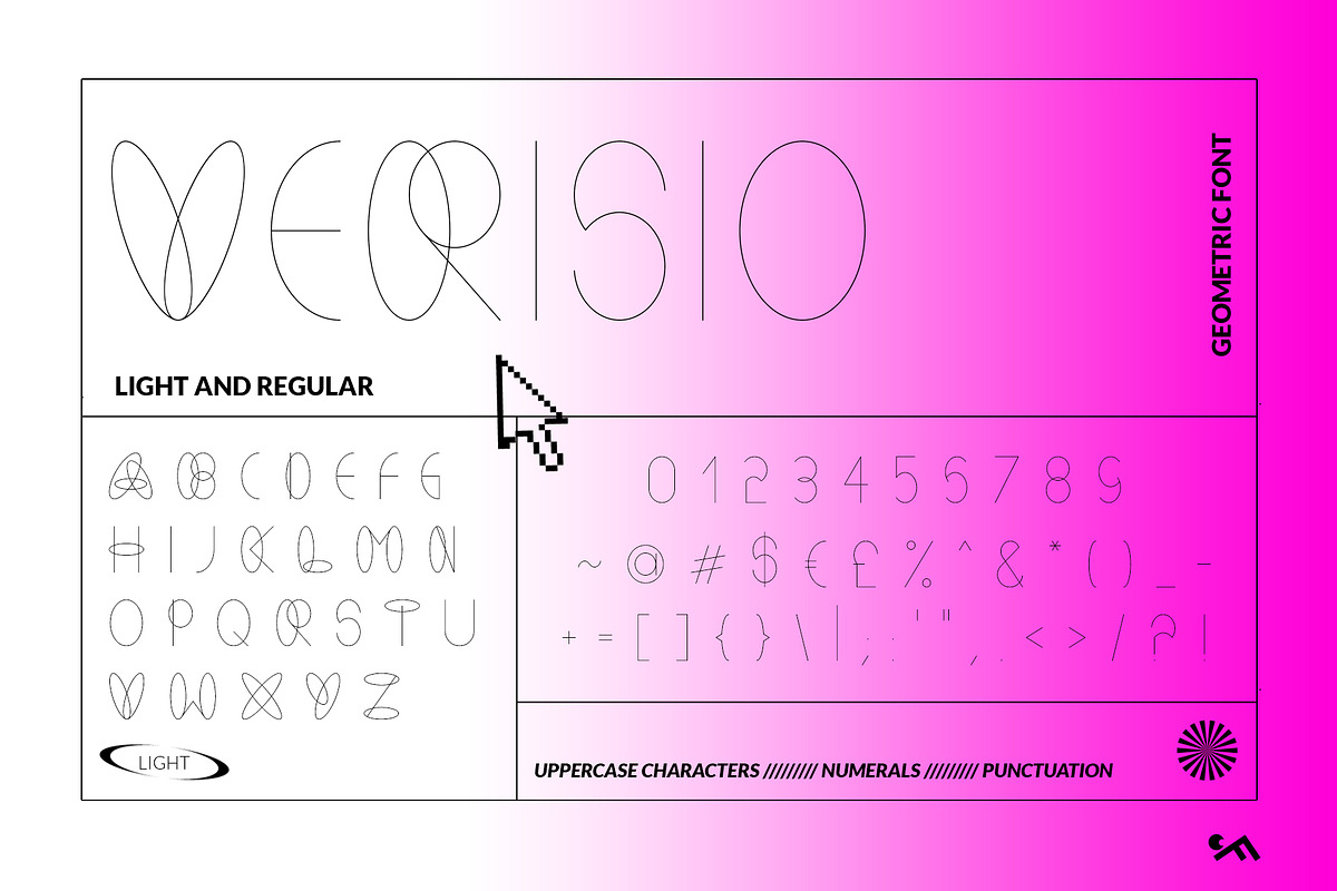 Modern Geometric Thin Font - Verisio, a Font by CreativeFolks (Photo 1 of 6)