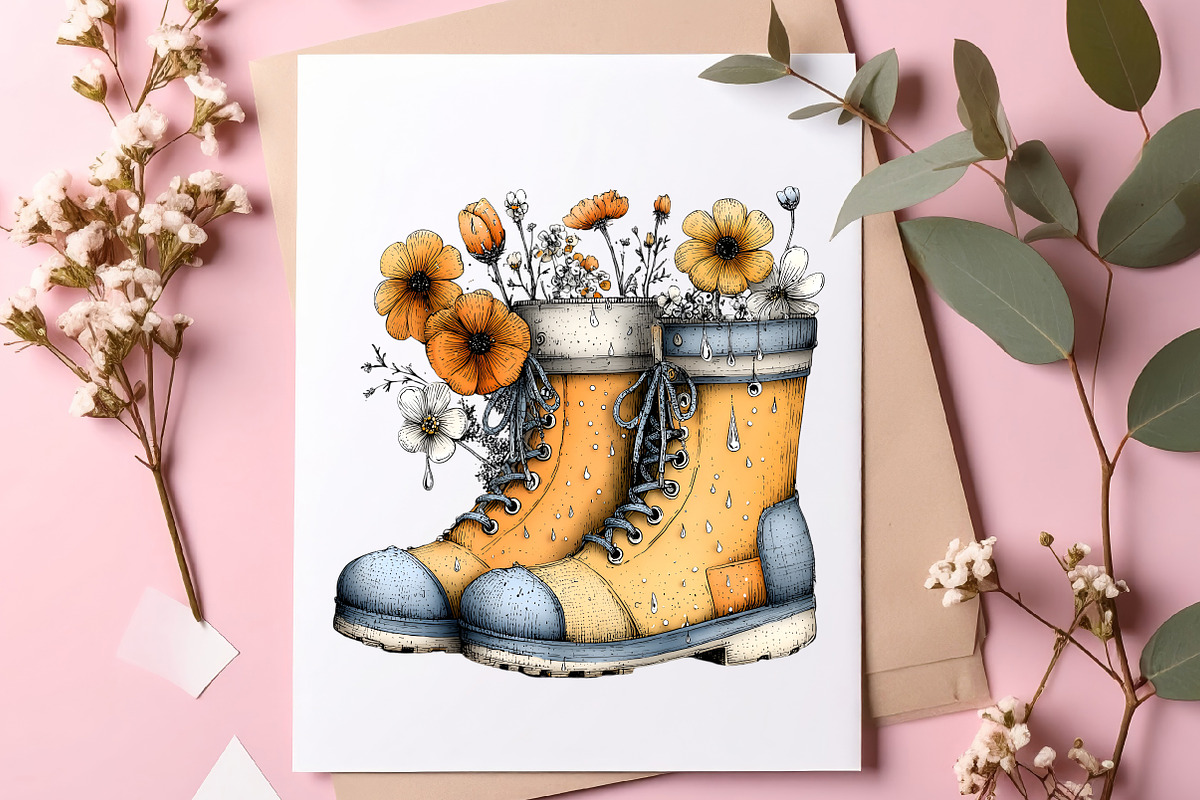 Spring Watercolor Clipart Bundle, an Illustration by SinaCreation (Photo 7 of 9)