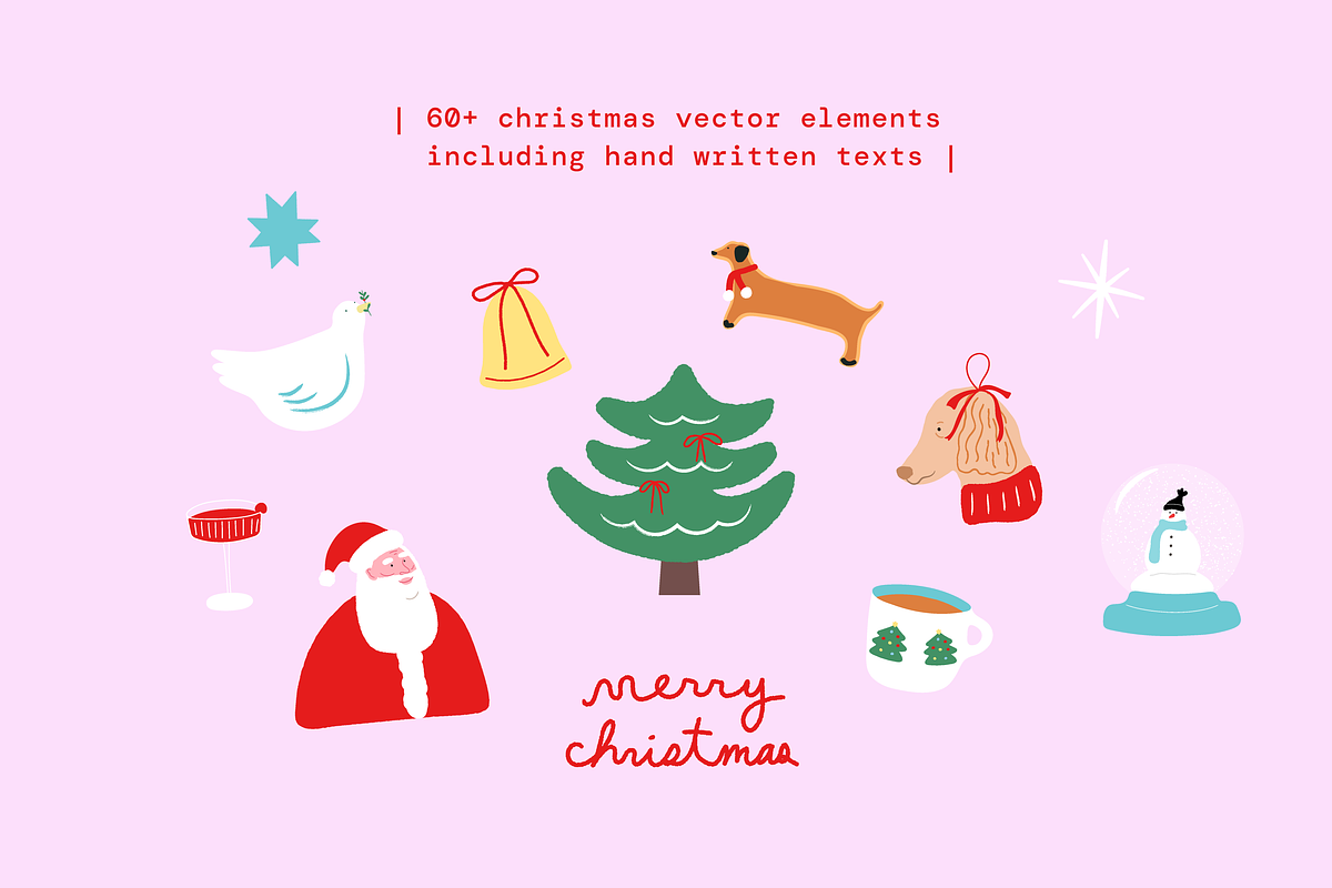 Holiday Joy Christmas Collection, a Seasonal Illustration by Seiju Park (Photo 2 of 7)