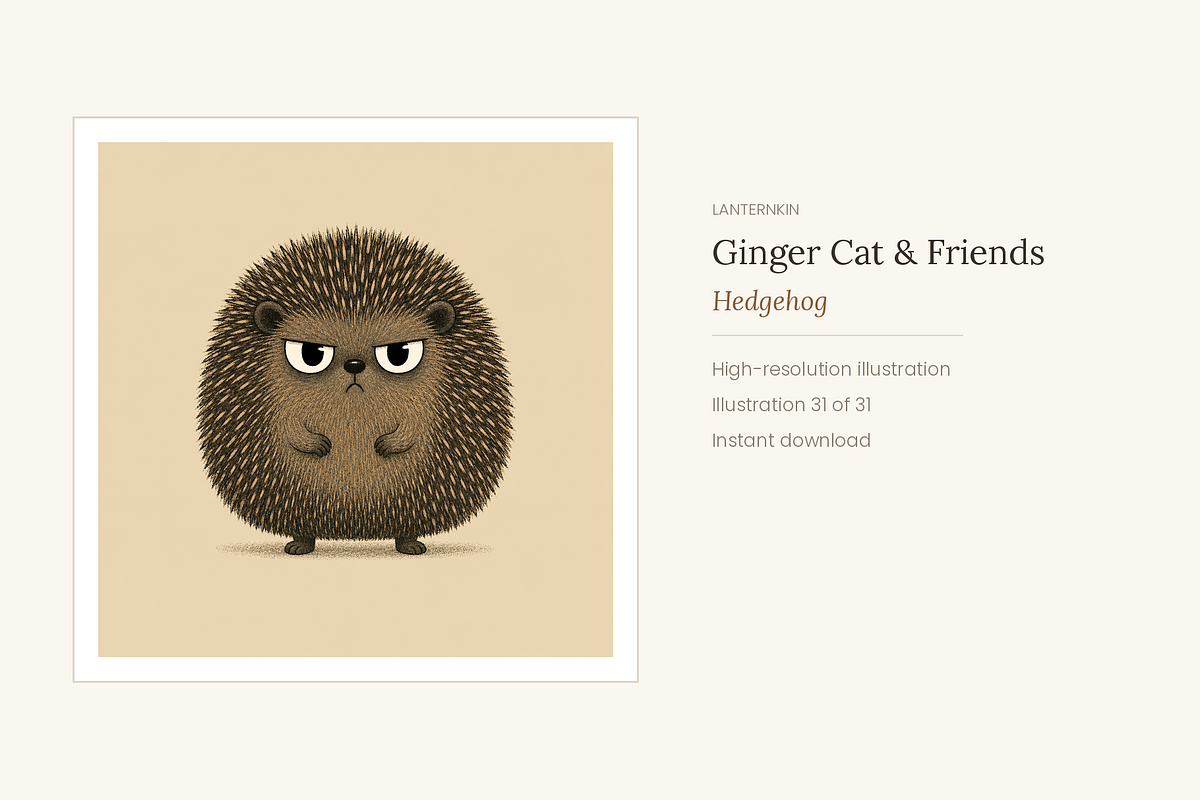 Ginger Cat & Friends Clip Art, an Animal Illustration by LanternkinStudio (Photo 14 of 15)
