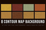 Contour Map Background, a Background Graphic by Pitchlook.Studio (Thumbnail 2 of 2)