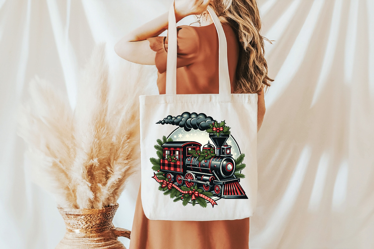 Christmas Train PNG Sublimation, an Illustration by Libby Wishes (Photo 4 of 5)