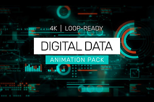 Digital Data Loops – 4K Animations, a Background Graphic by Enchanted Studios