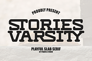 Stories Varsity - Playful Slab Serif, a Slab Serif Font by Pian45 Studio (Thumbnail 1 of 7)