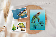 Colorful Watercolor Sea Turtles, an Illustration by Dazzling Art Boutique (Thumbnail 4 of 9)