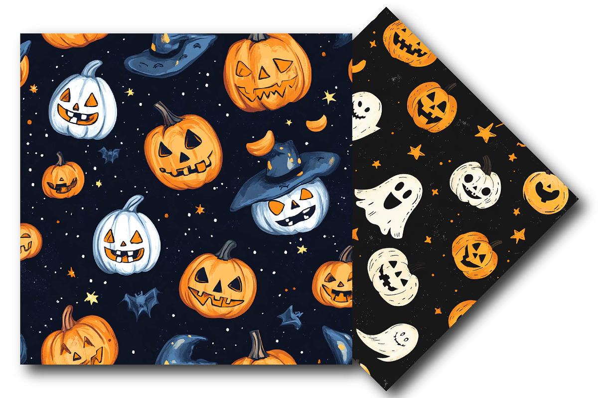Happy Cute Halloween Seamless Patter, an Illustration by DreamPrint404 (Photo 4 of 4)