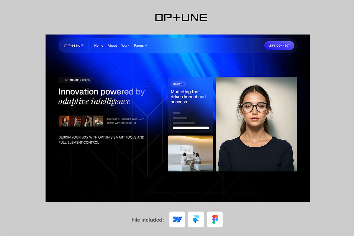 Optune - Webflow & Framer Template preview 3