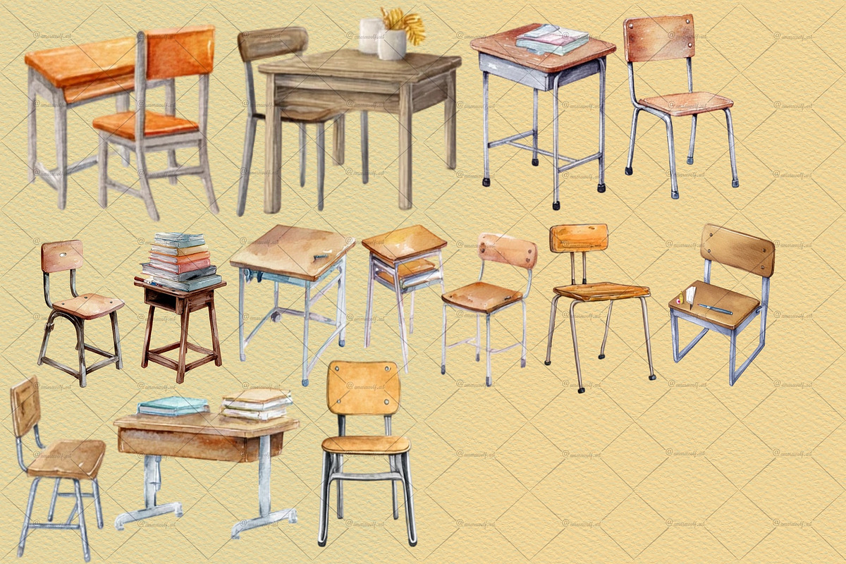 Back To School: Vintage School, an Illustration by Amarawolf's Art (Photo 7 of 20)