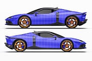 2026 Supercar Performance Coupe, an Advertising Mockup by Halal Graphic Studio (Thumbnail 9 of 12)