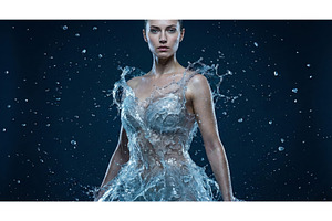Fashion Woman in Water Dress, a Beauty & Fashion Photo by CREATIVEDEF