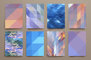 Set Of Geometric Background Template