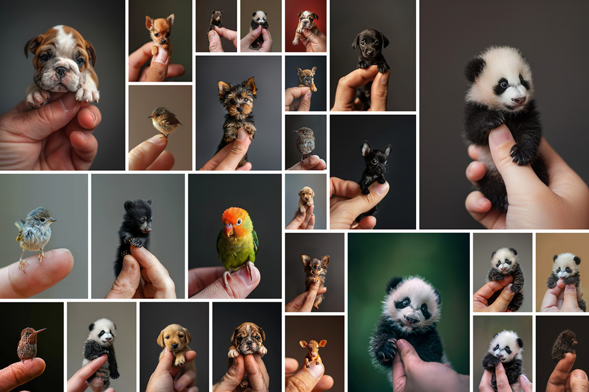 Miniature animals - 87 images, an Animal Photo by Handmadefont (Photo 2 of 10)