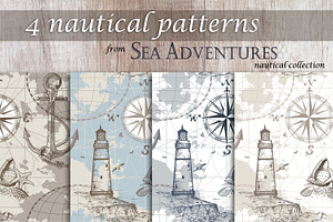 4 Nautical Patterns