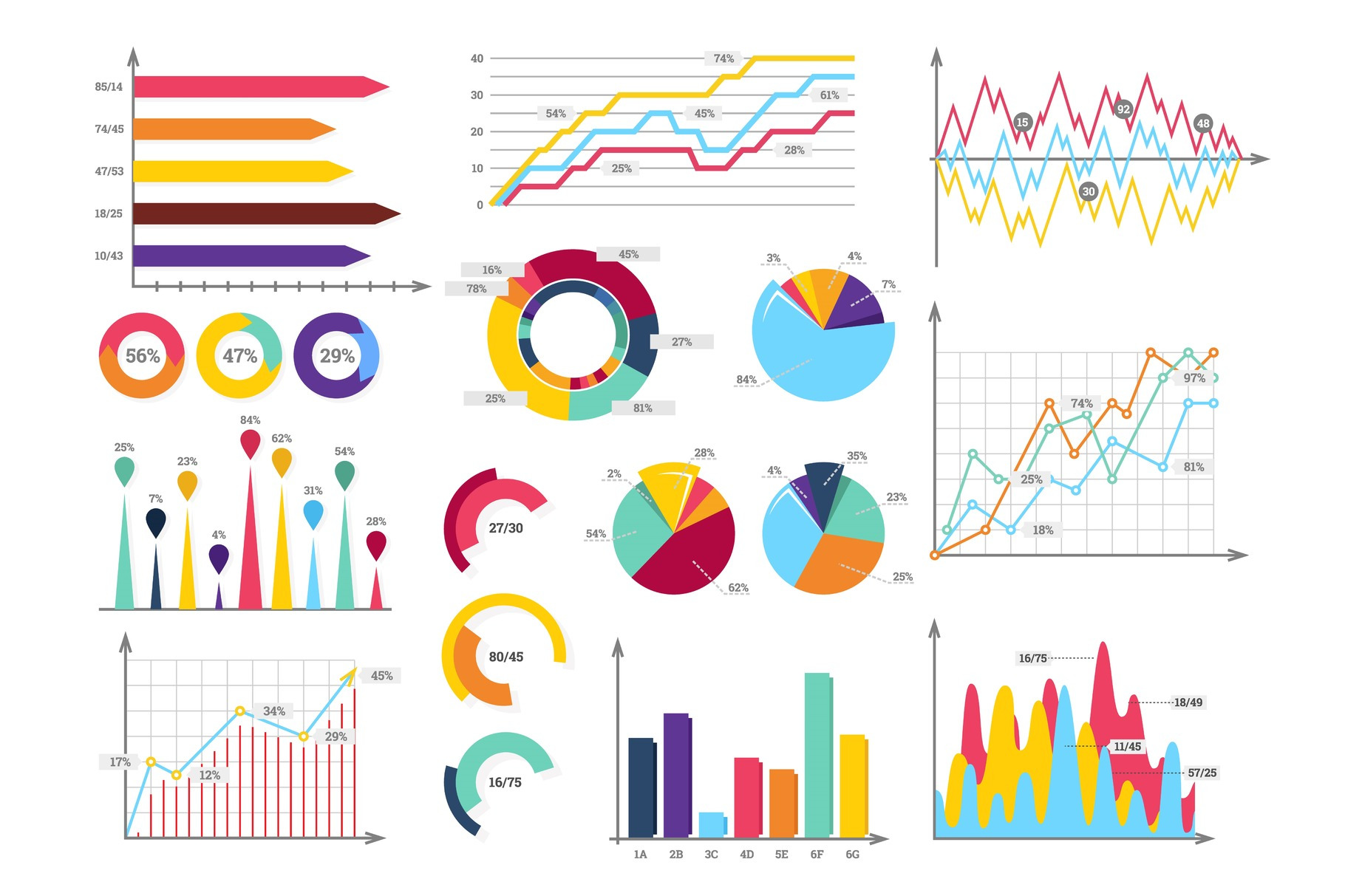 Set elements of infographics, a Person Illustration by the8monkey