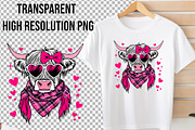 Valentine's day Cow Sublimationclipa, an Illustration by Wow Magic (Thumbnail 2 of 4)