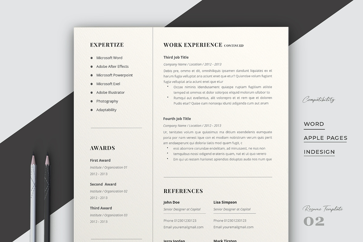 Resume Template Word, a Resume Template by Astut (Photo 4 of 6)