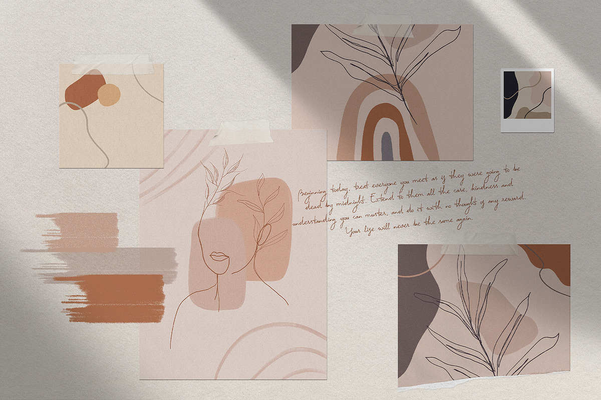 Natural Spring & Instagram Elements, an Illustration by SilverStag Type Foundry (Photo 3 of 39)