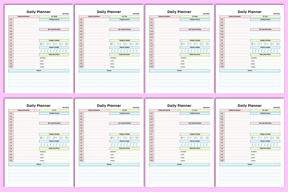 Full Year 2025 Dated Planner, a Stationery Template by Designmela01 (Photo 4 of 5)