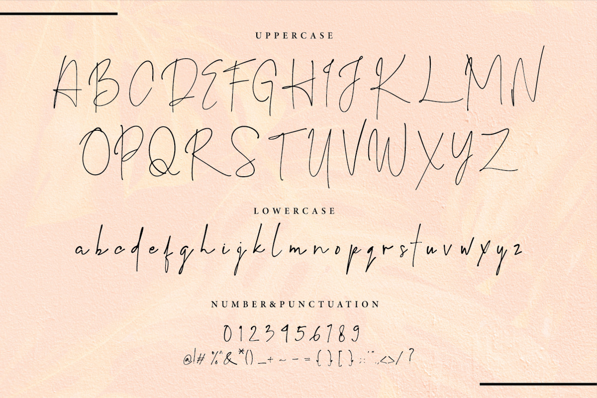 Sephira | Signature Font preview 6