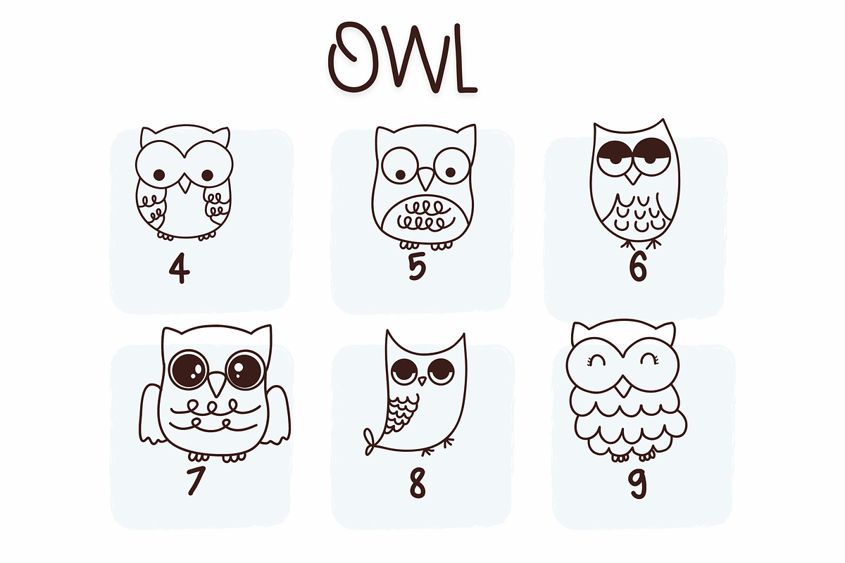 Owl | Symbols Fonts, a Symbol Font by Sirinart (Photo 4 of 9)