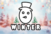 Snowman - Cute Winter Font, a Sans Serif Font by KiddoGlyphs Studio (Thumbnail 2 of 4)