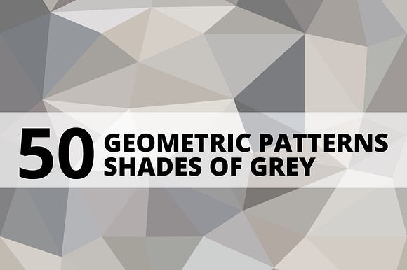 50 Geometric Patterns | Grey preview 5