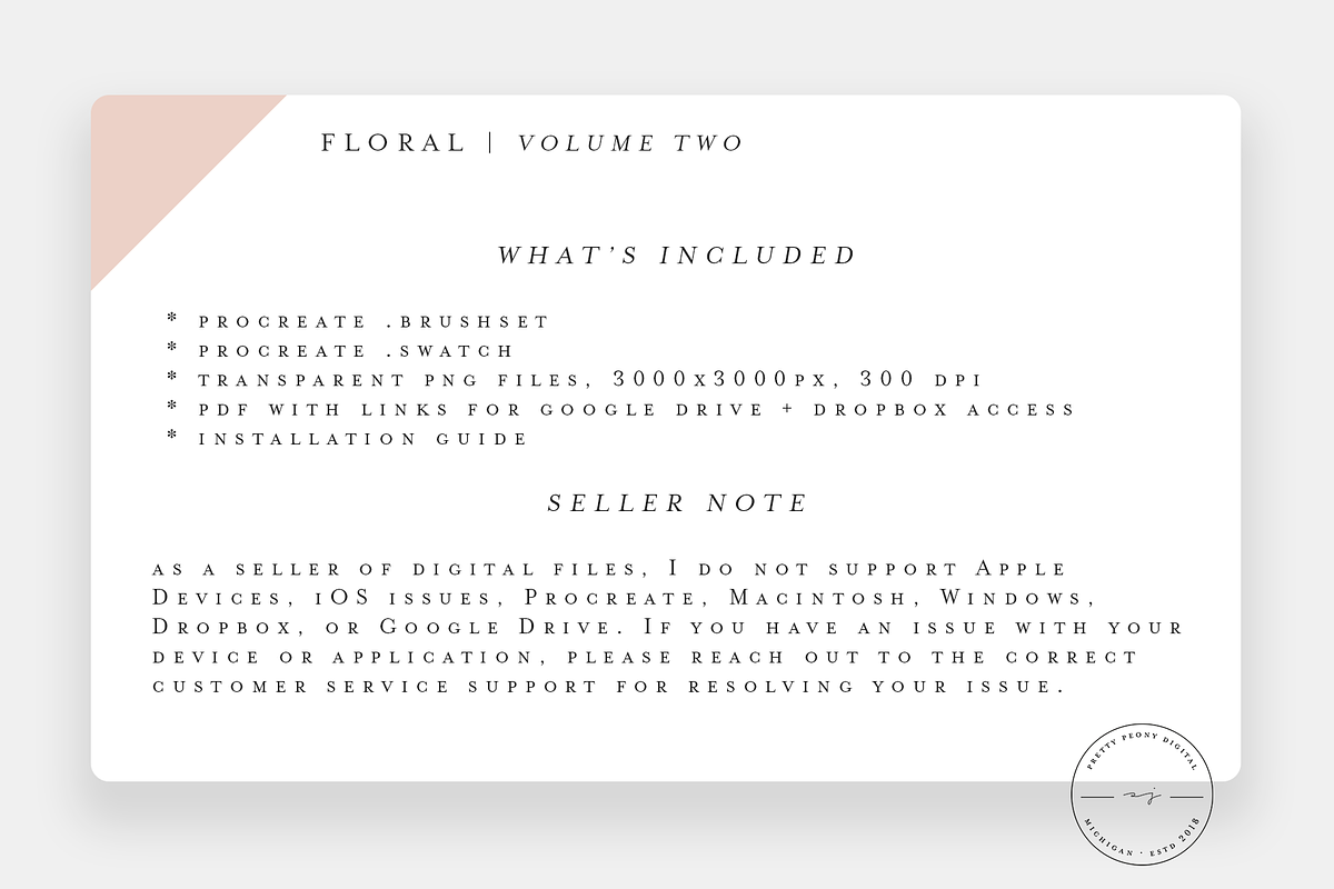 20+ Floral Stamps for Procreate Vol2, a Brush Add-On by SorrDesign (Photo 5 of 5)