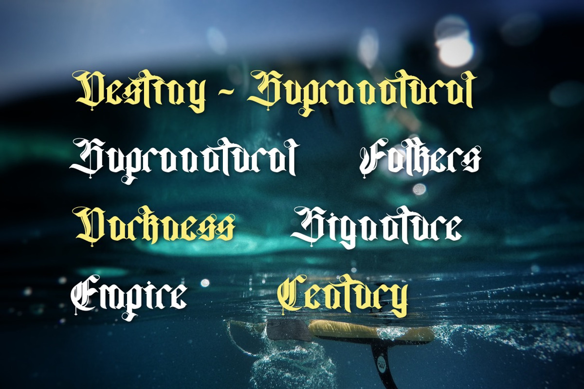 Despacio – Medieval Blackletter Font, a Blackletter Font by Dhabee (Photo 11 of 16)
