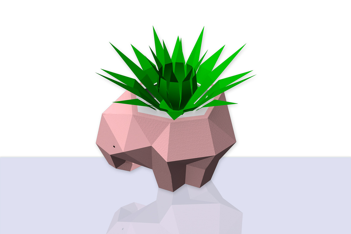 DIY Elephant Planter - 3d Papercraft, a Templates & Theme by PAPER amaze (Photo 4 of 5)