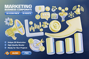 Marketing Business Corporate 3D Pack, an Object 3D Model by Haps Space (Thumbnail 1 of 4)