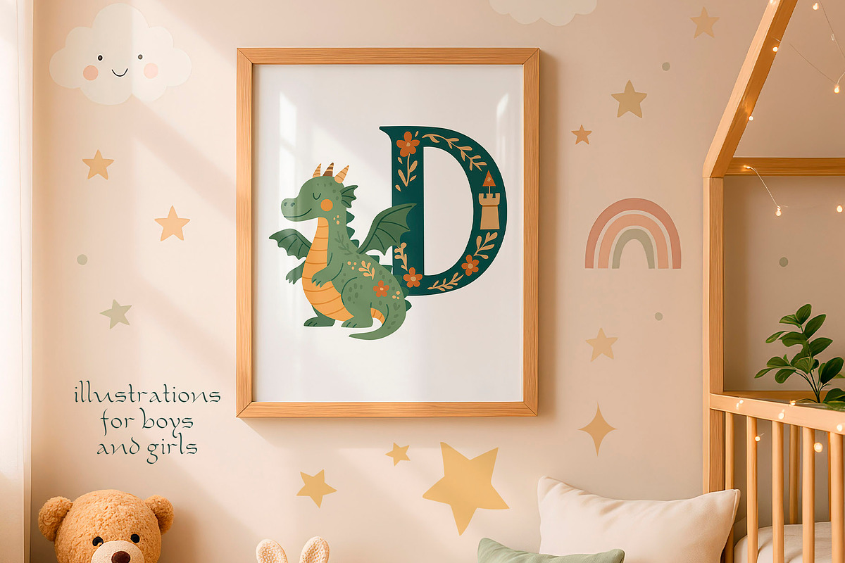 Folk Art: Fairy Tale Kids Alphabet, an Illustration by Astra Menta (Photo 8 of 9)