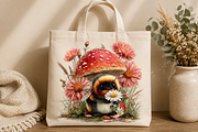 Floral Bee Clipart, a Seasonal Illustration by CreationArt (Thumbnail 5 of 7)